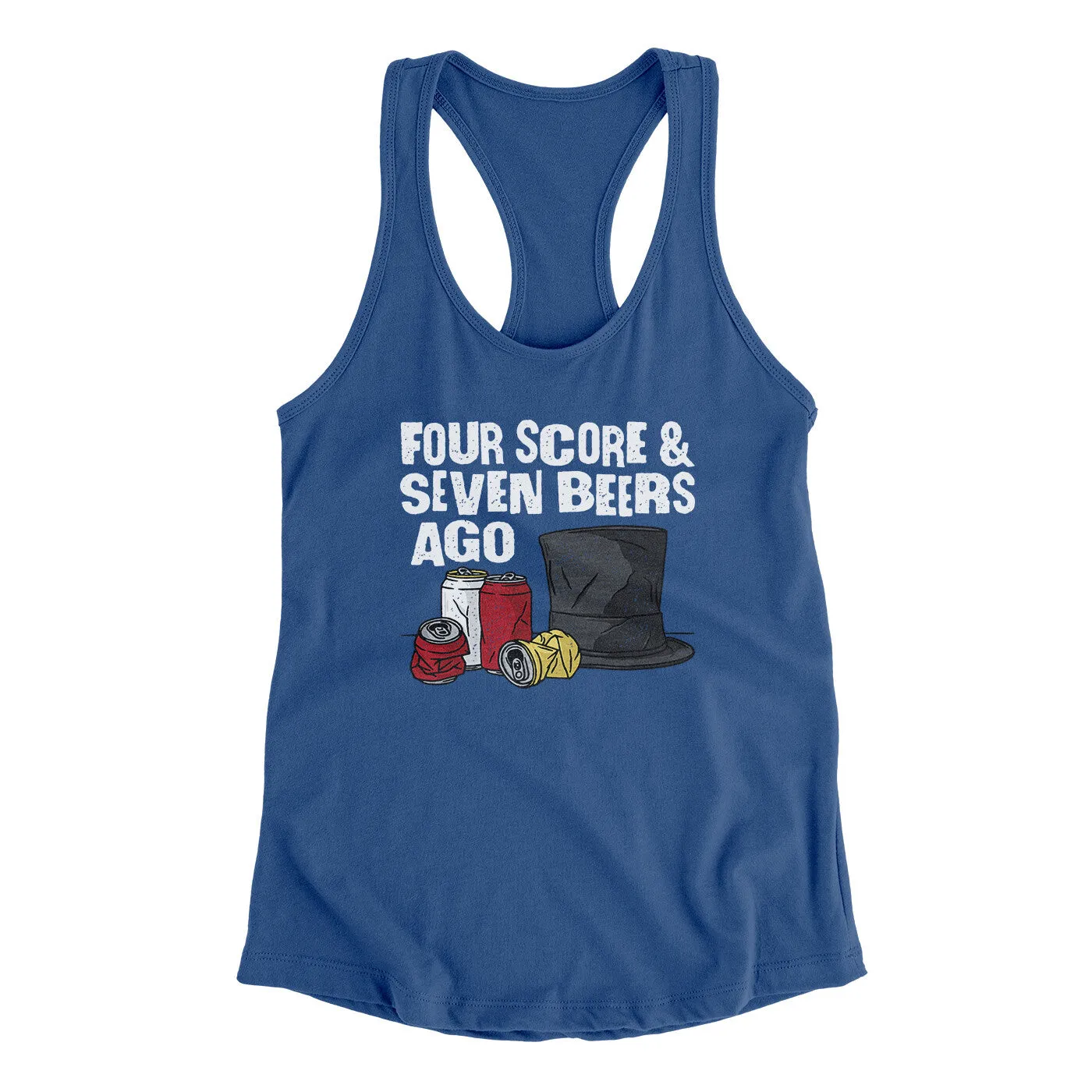 Four Score And Seven Beers Ago Women's Racerback Tank