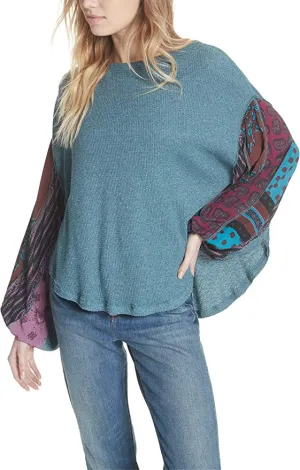 Free Poeple Women's Blossom Thermal, Blue Combo (X-Small)