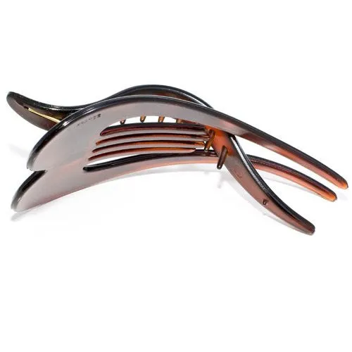 French Heart Shaped Tortoise Shell Hinge Beak Clip