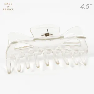 French Large Clear Plastic Hair Claw