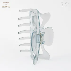 French Medium Tortoise Clear Plastic Hair Claw