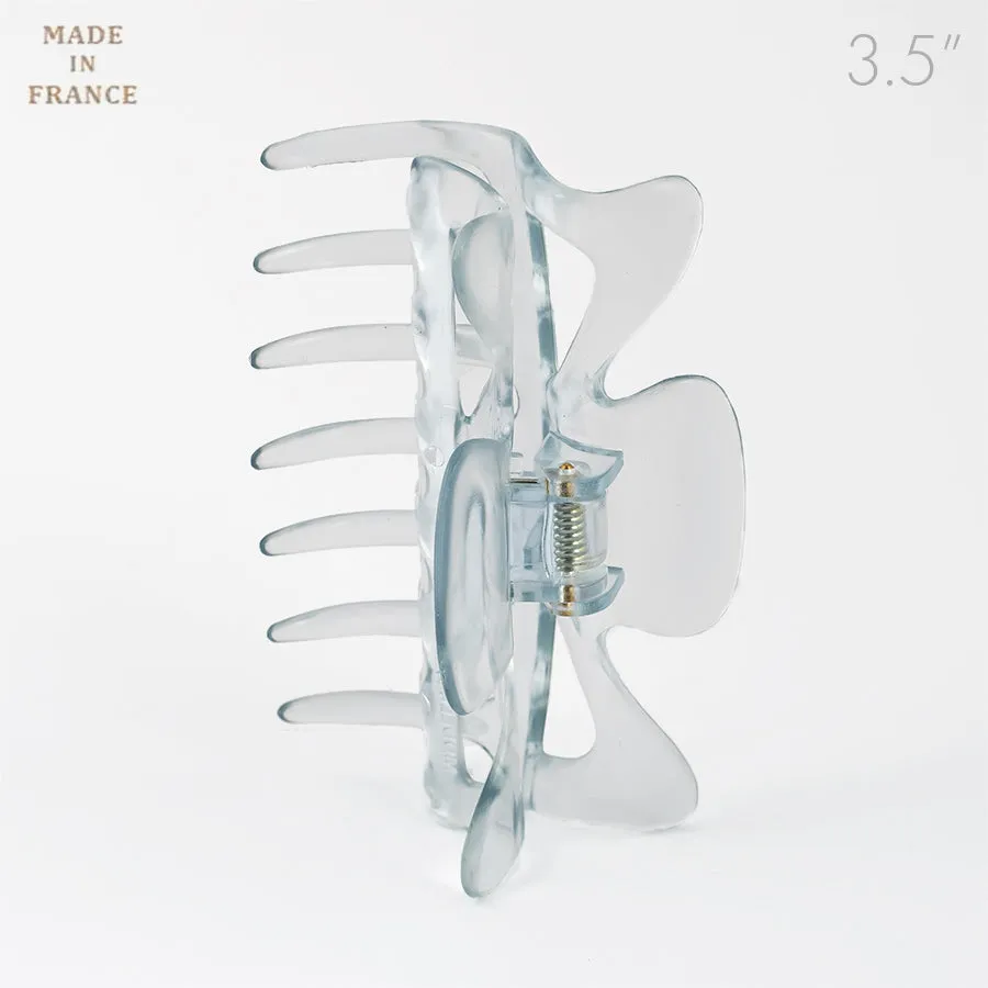 French Medium Tortoise Clear Plastic Hair Claw