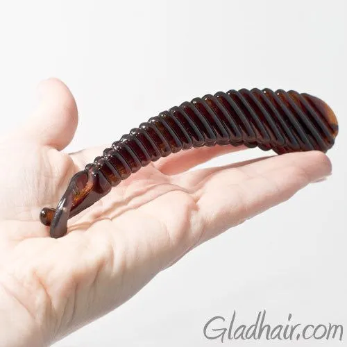 French Ribbed Plastic Banana Clip