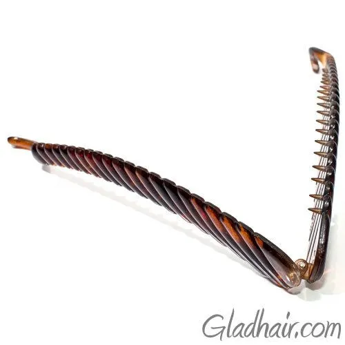French Ribbed Plastic Banana Clip