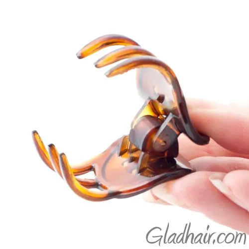 French Small Button Shaped Hair Claw