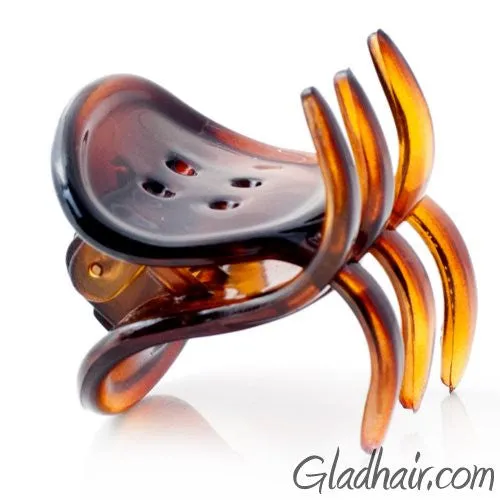 French Small Button Shaped Hair Claw