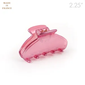 French Small Pink Pearlized Curved Claw