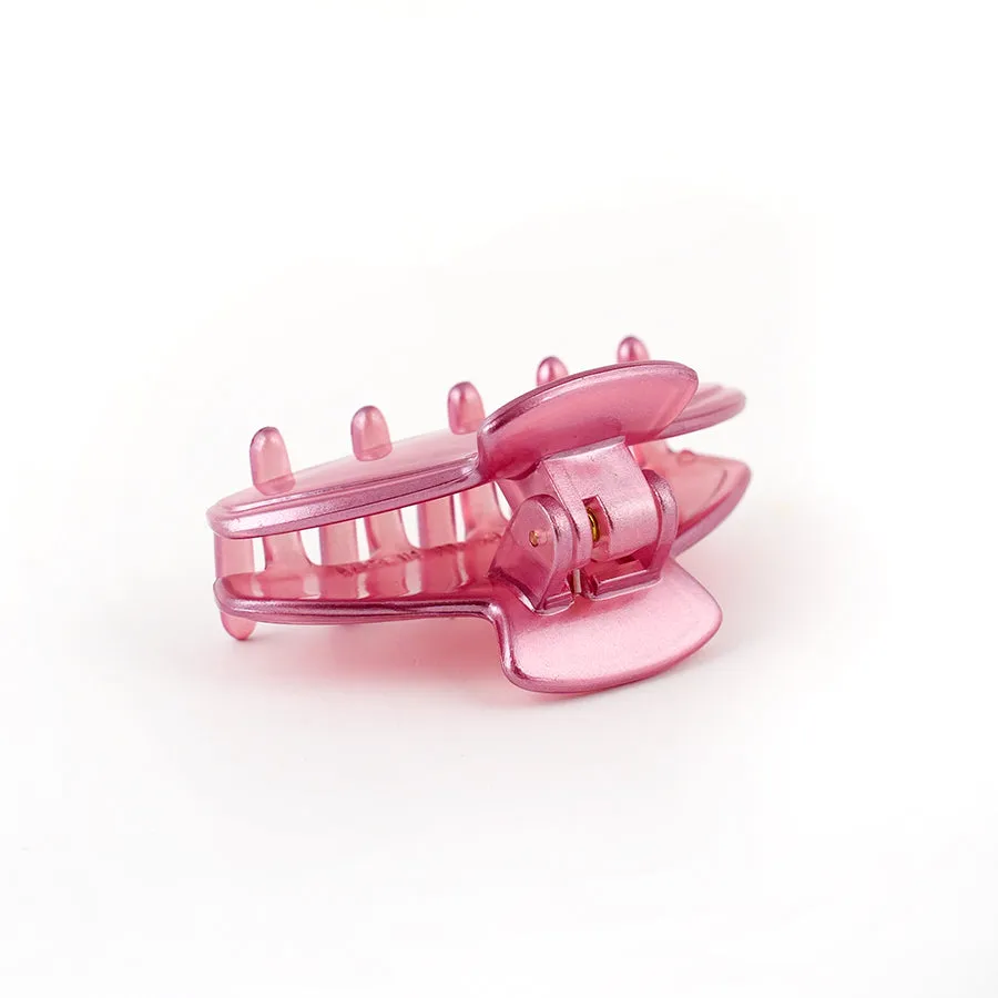 French Small Pink Pearlized Curved Claw