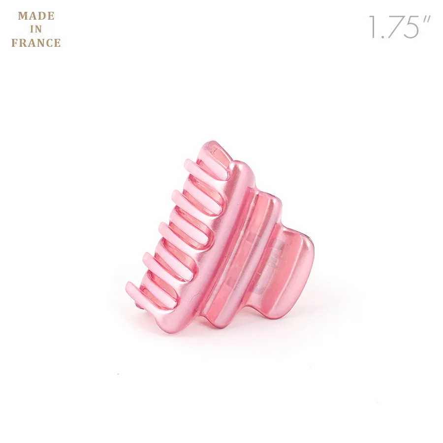 French Small Pink Pearlized Wavy Claw