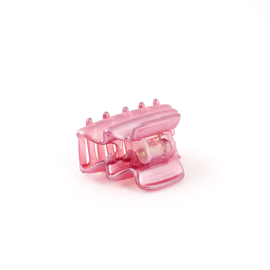 French Small Pink Pearlized Wavy Claw