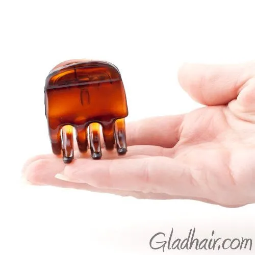French Small Plastic Tortoise Hair Claw