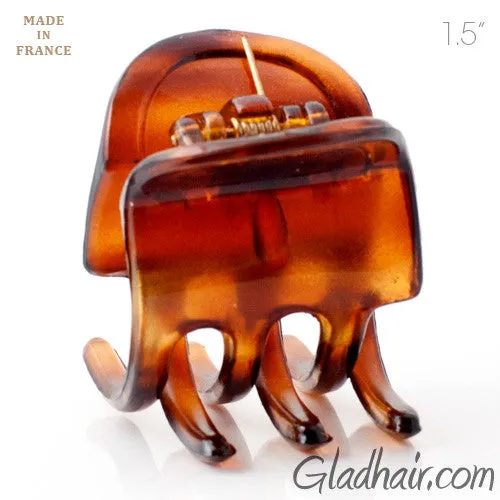 French Small Plastic Tortoise Hair Claw