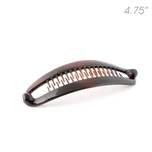 French Tortoise Medium Banana Clip With Ball Closure