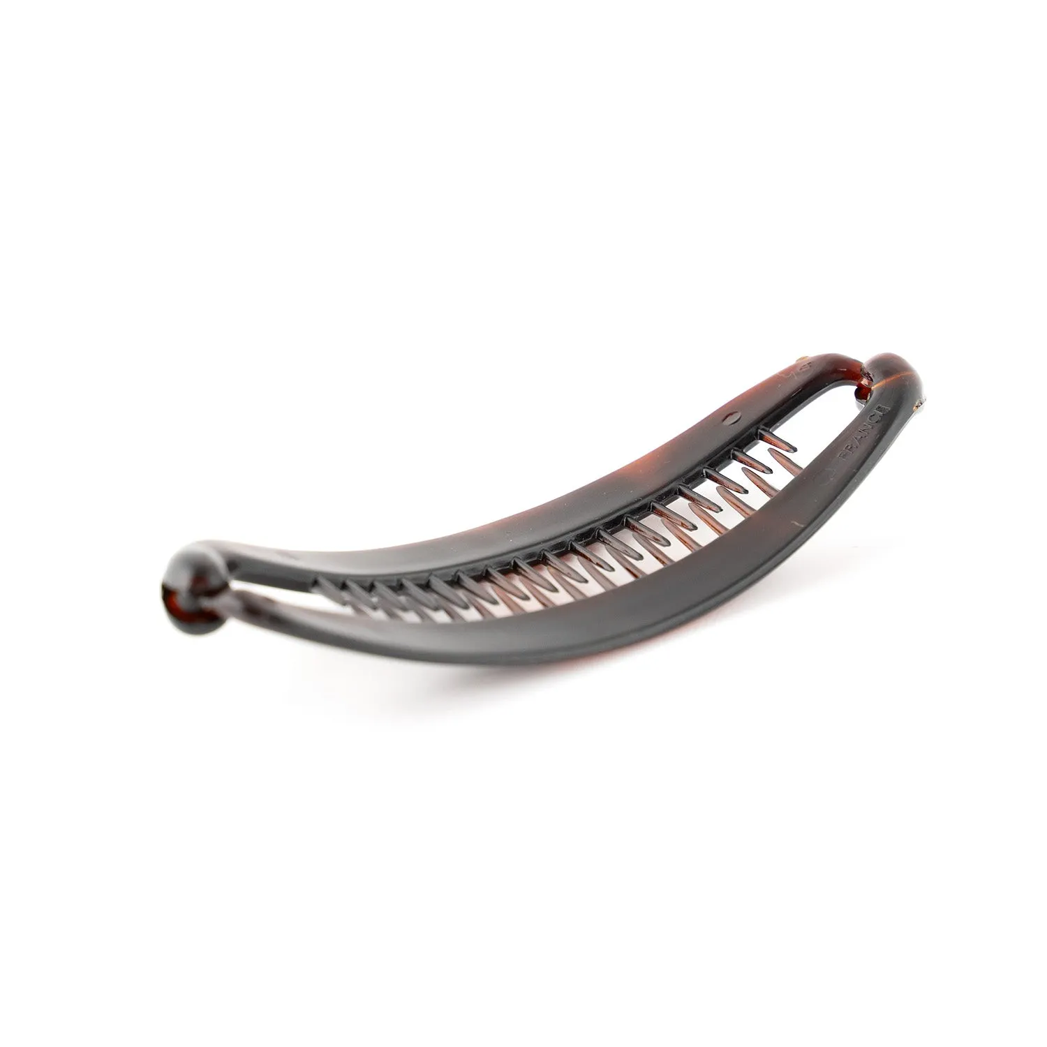 French Tortoise Medium Banana Clip With Ball Closure