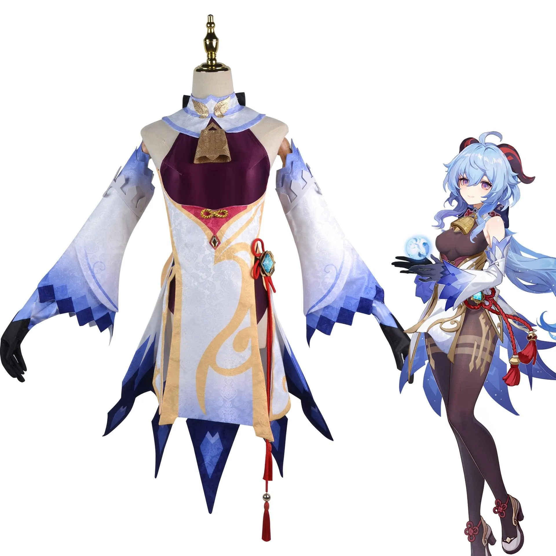 Game Genshin Impact GanYu Jumpsuit Outfits Cosplay Costume