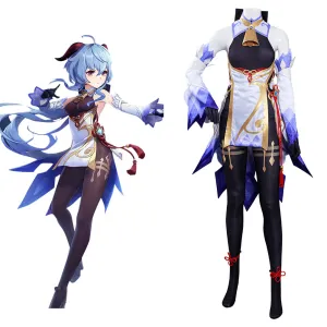 Game Genshin Impact Halloween Carnival Suit GanYu Cosplay Costume Jumpsuit Outfits