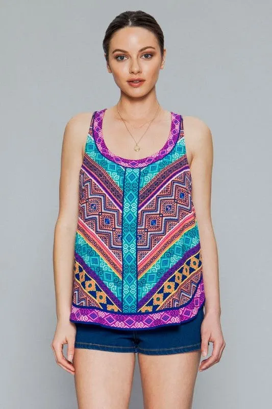 GARDENIA PRINTED TANK