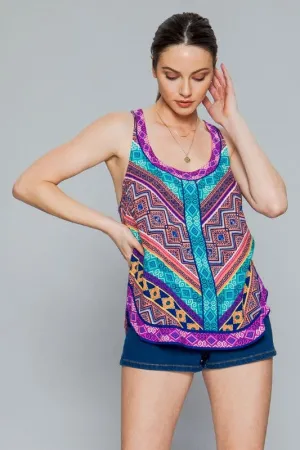 GARDENIA PRINTED TANK