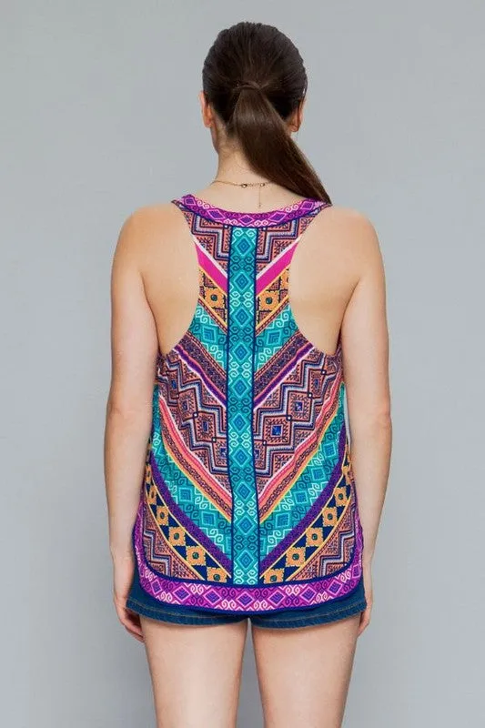 GARDENIA PRINTED TANK