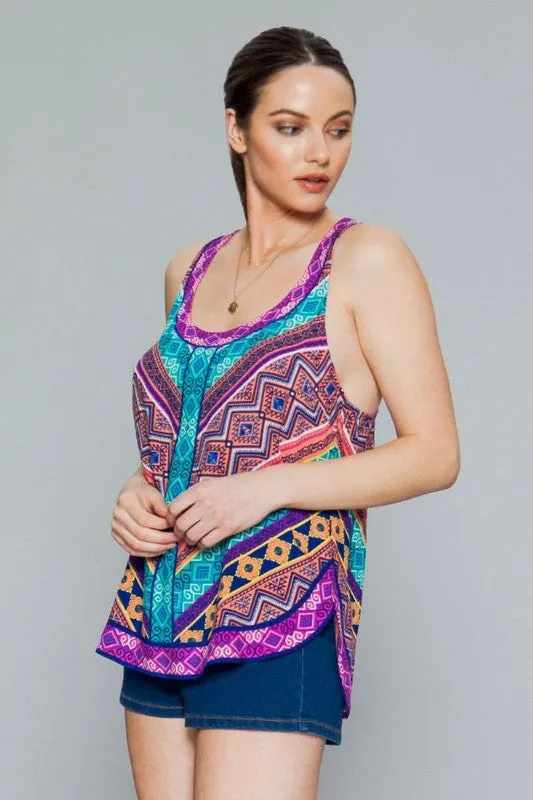 GARDENIA PRINTED TANK