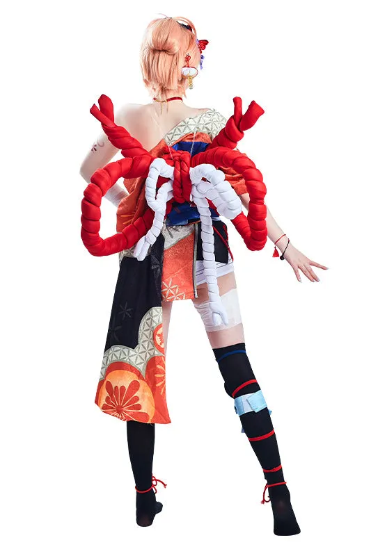 Genshin Impact Yoimiya Cosplay Costume Outfits Halloween Carnival Suit