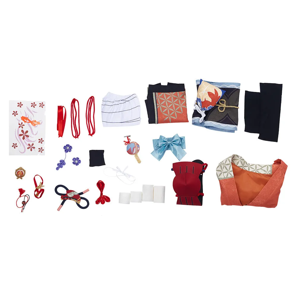 Genshin Impact Yoimiya Cosplay Costume Outfits Halloween Carnival Suit