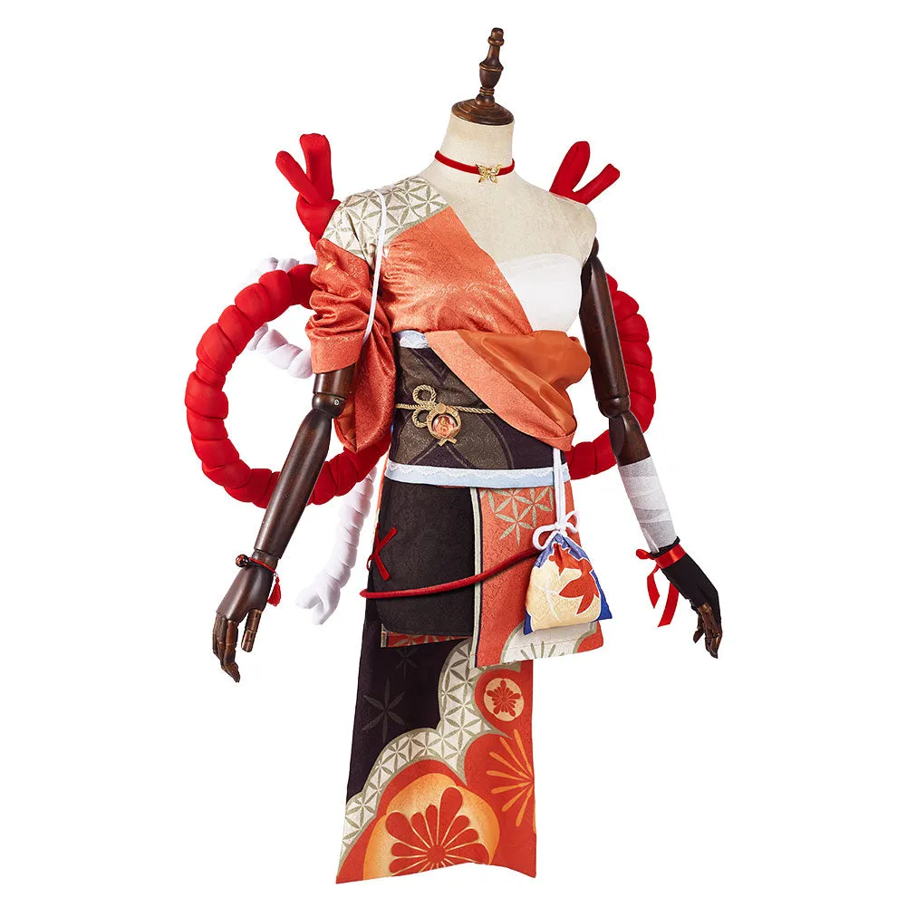 Genshin Impact Yoimiya Cosplay Costume Outfits Halloween Carnival Suit