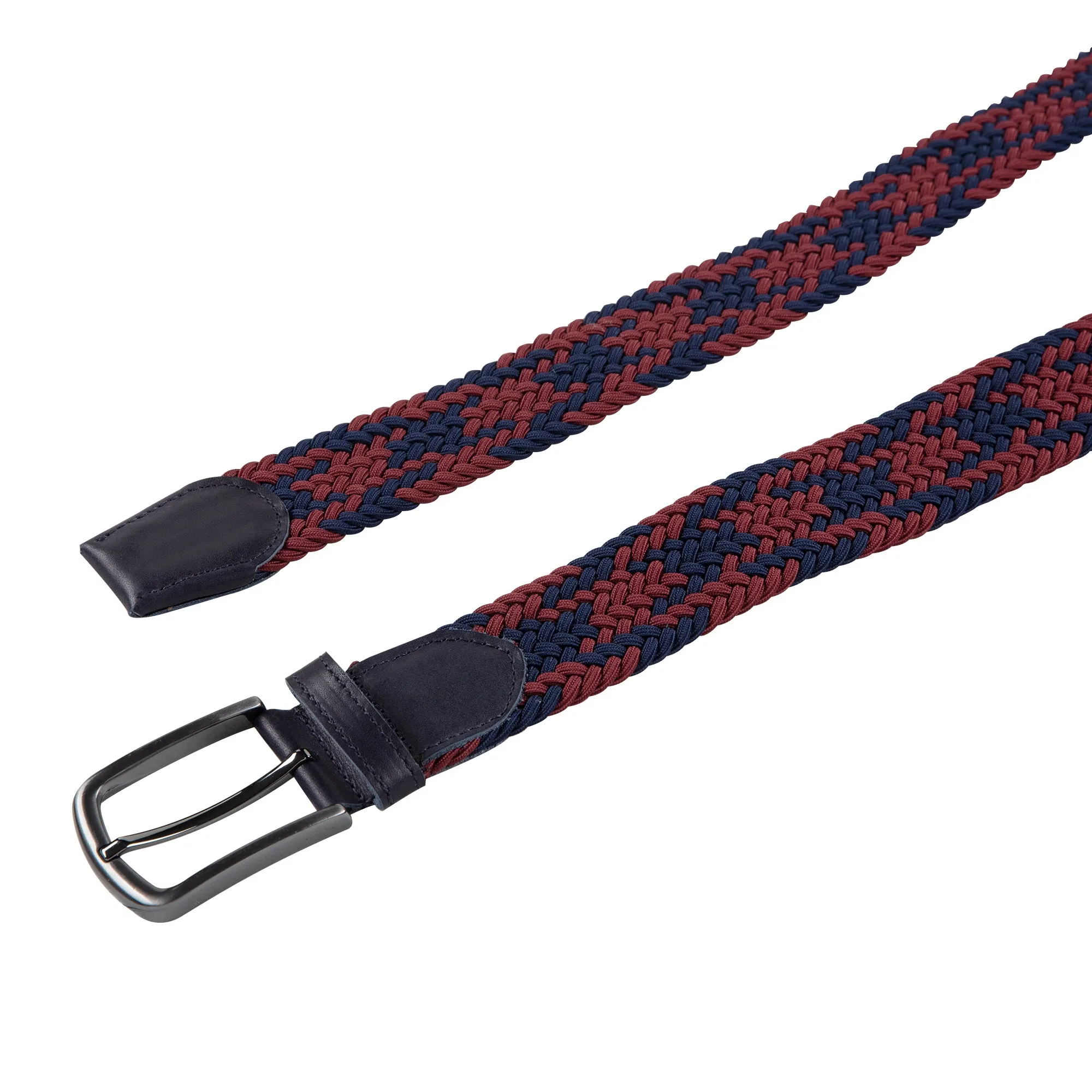 Genuine Leather Braided Flexible Detailed Elastic Belt X-Small/Small/Medium/Large/X-Large/XX-Large