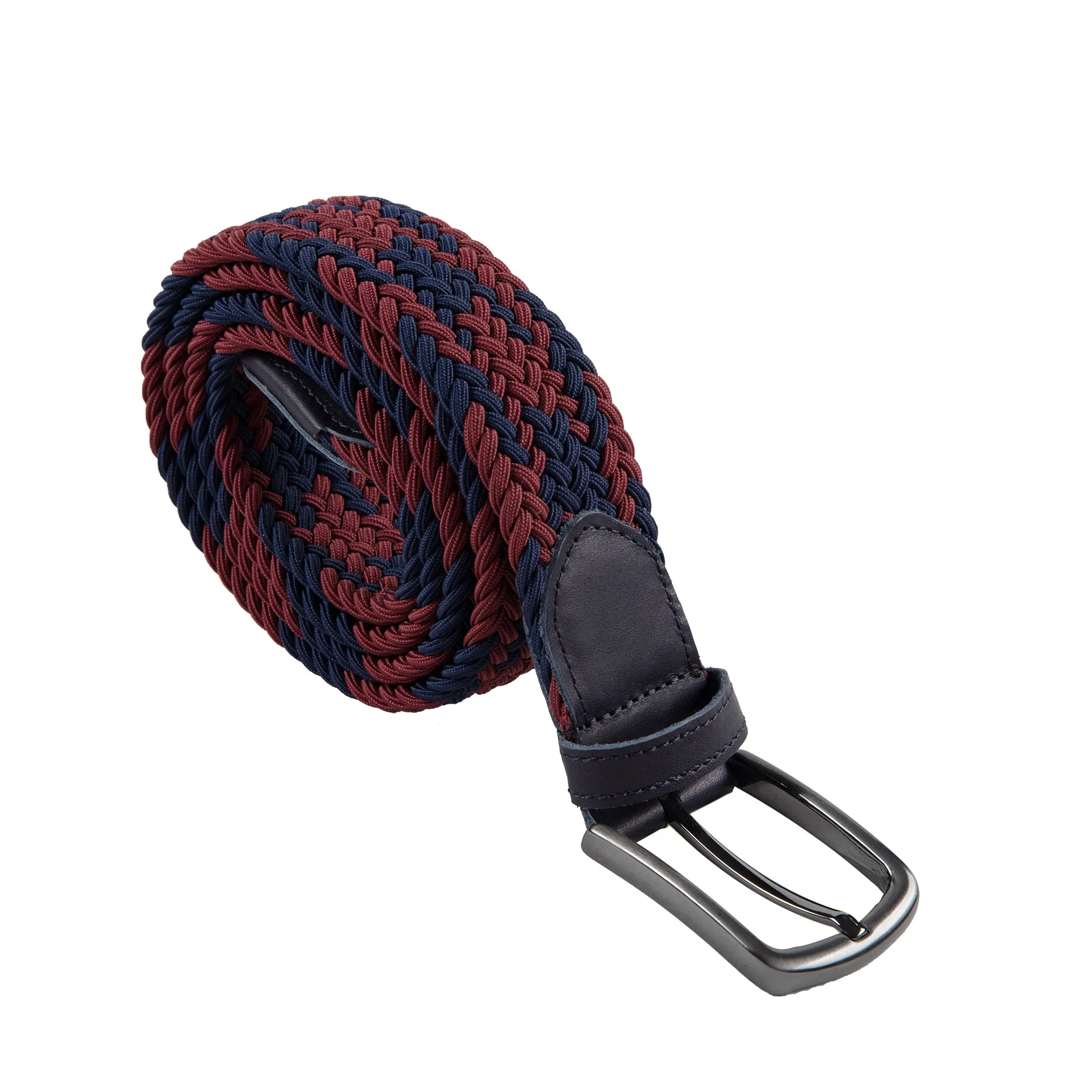Genuine Leather Braided Flexible Detailed Elastic Belt X-Small/Small/Medium/Large/X-Large/XX-Large