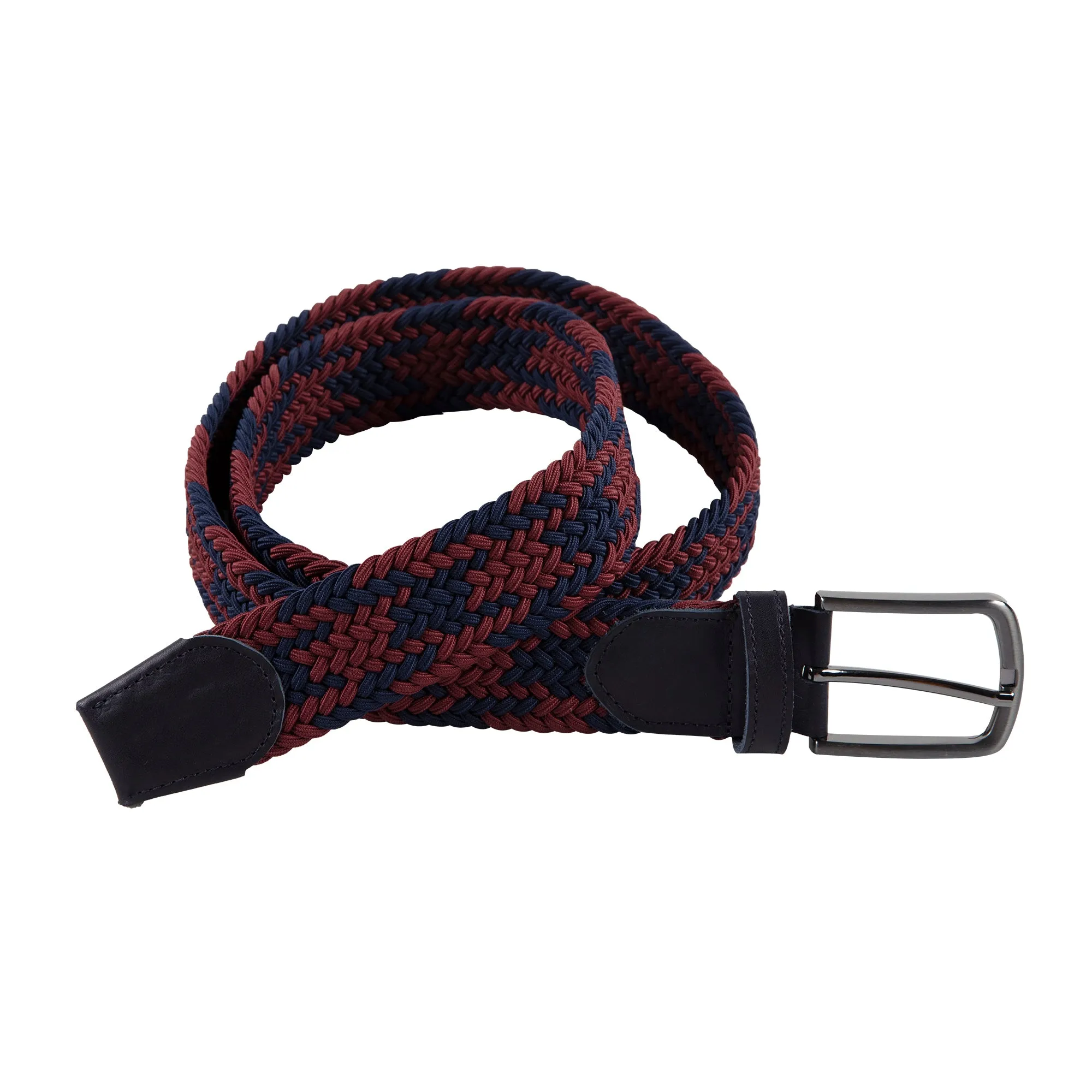 Genuine Leather Braided Flexible Detailed Elastic Belt X-Small/Small/Medium/Large/X-Large/XX-Large