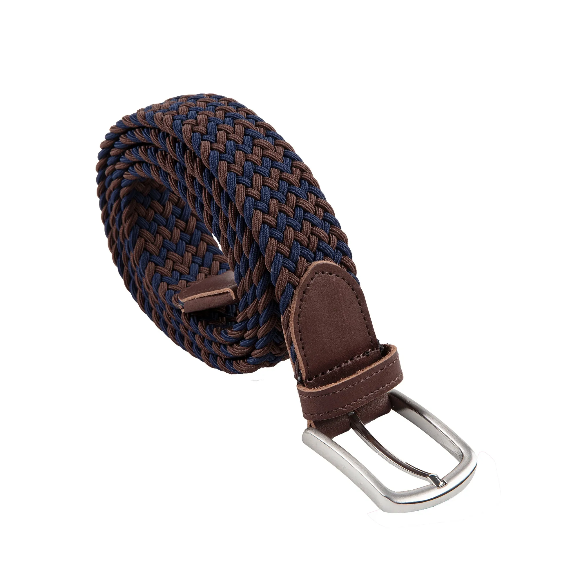 Genuine Leather Braided Flexible Detailed Elastic Belt X-Small/Small/Medium/Large/X-Large/XX-Large