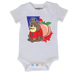 Georgia Bull Dog Baby Bodysuit