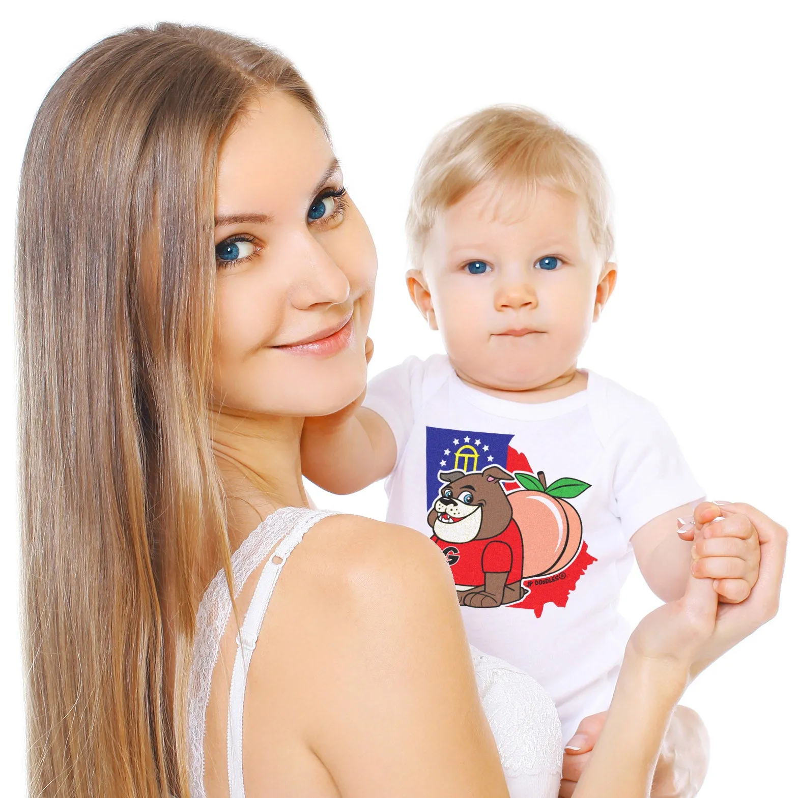 Georgia Bull Dog Baby Bodysuit