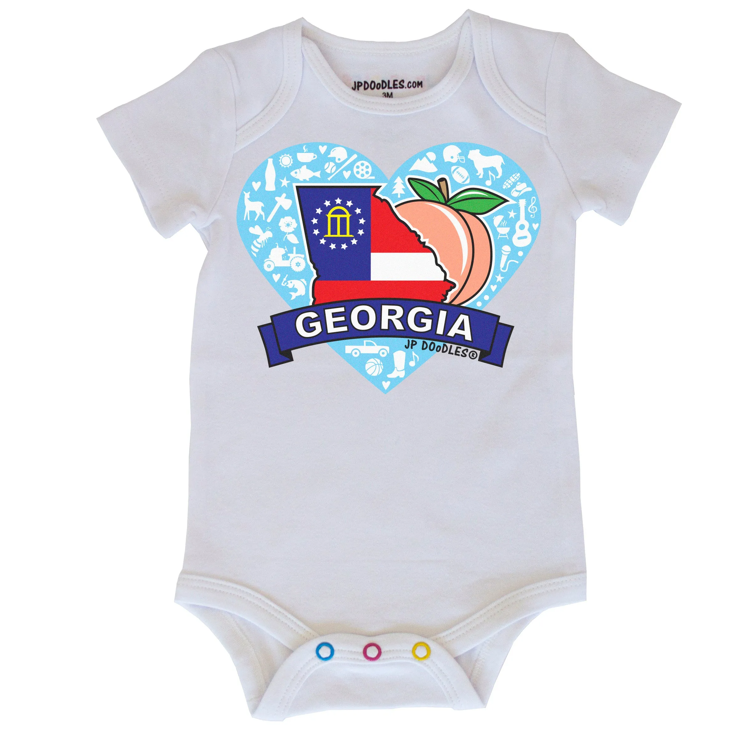 Georgia Heart Baby Bodysuit