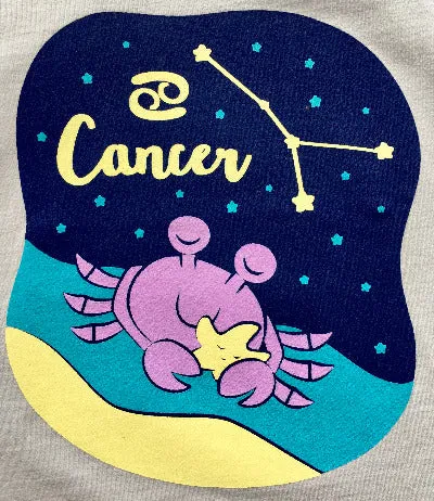 Girls Cancer Zodiac Sign Colored Graphic Tank Top