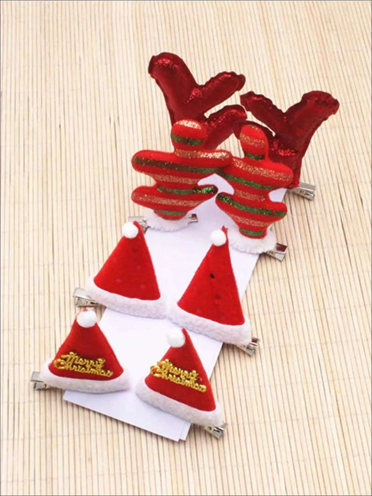 Girls Christmas/Holiday Hair Clips