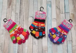 Girls Gloves With Butterfly Design