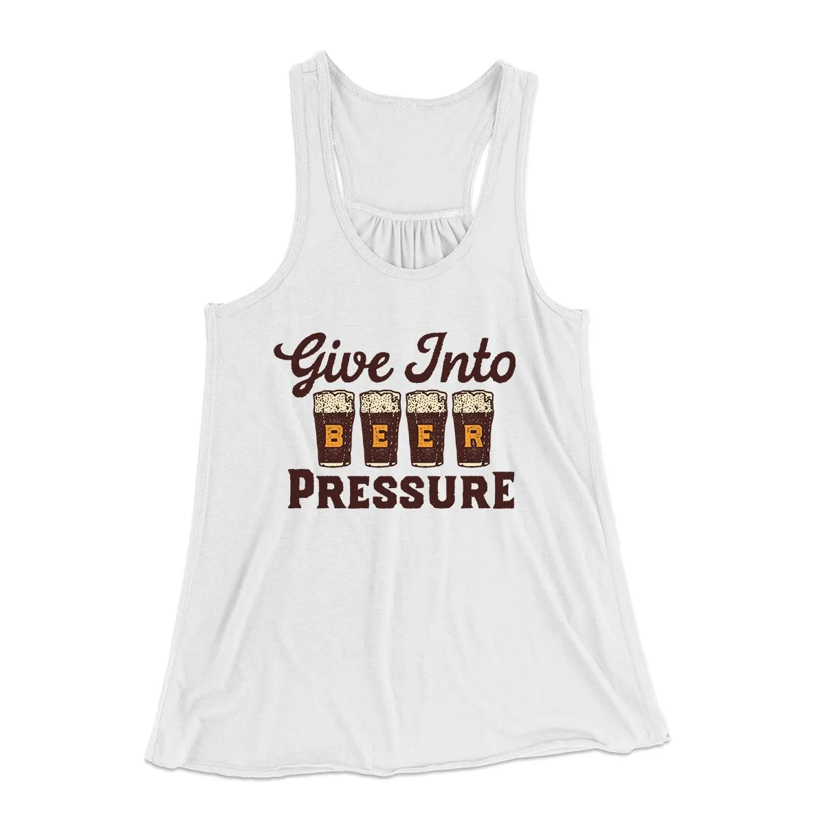 Give Into Beer Pressure Women's Flowey Tank Top