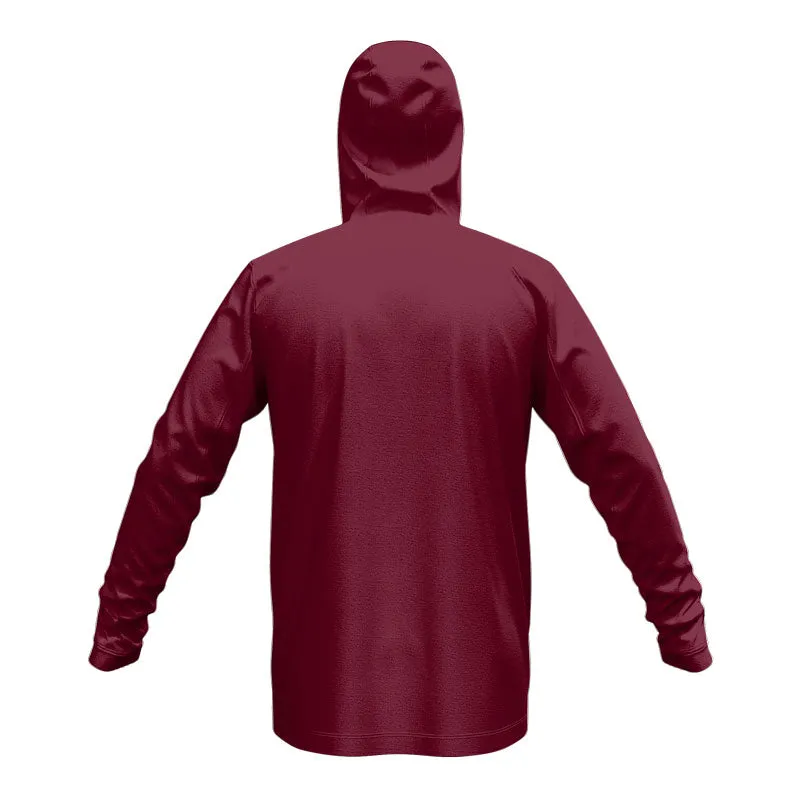 Glide SlimFit HP Tech Zip Hoodie Maroon