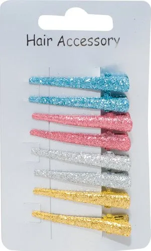 Glitter Beak Clips - Card of 8