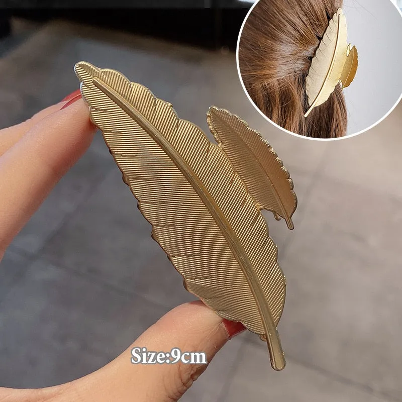 Gold S-Shaped Hairpin Set