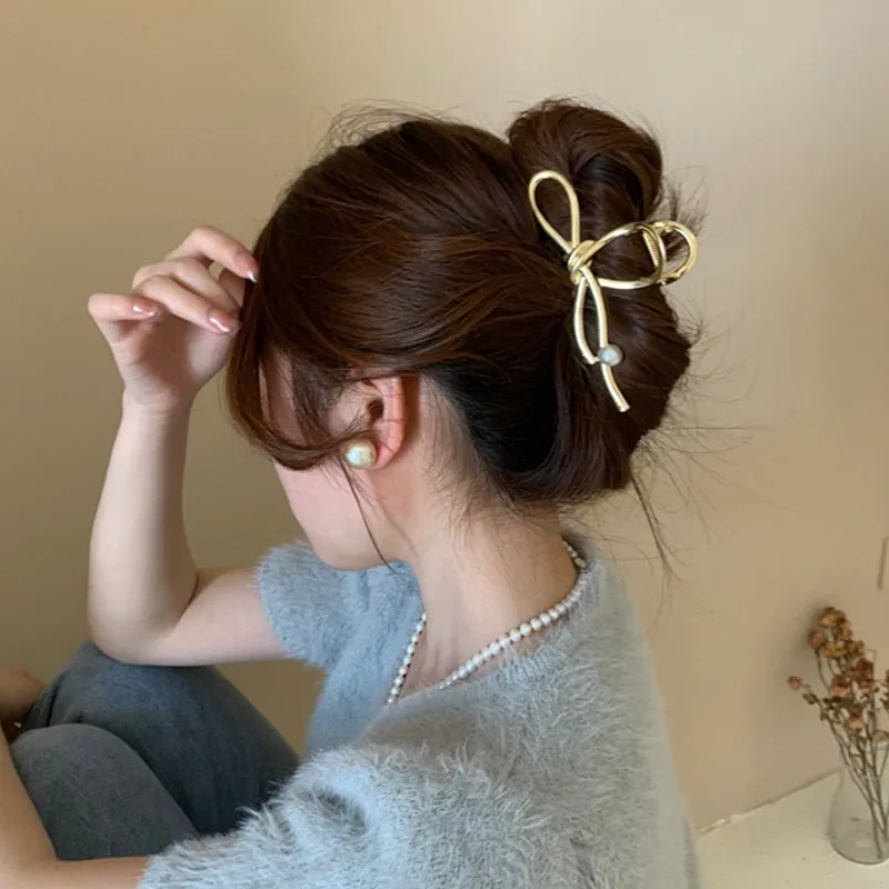 Gold S-Shaped Hairpin Set
