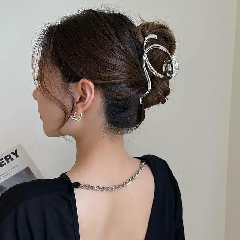 Gold S-Shaped Hairpin Set