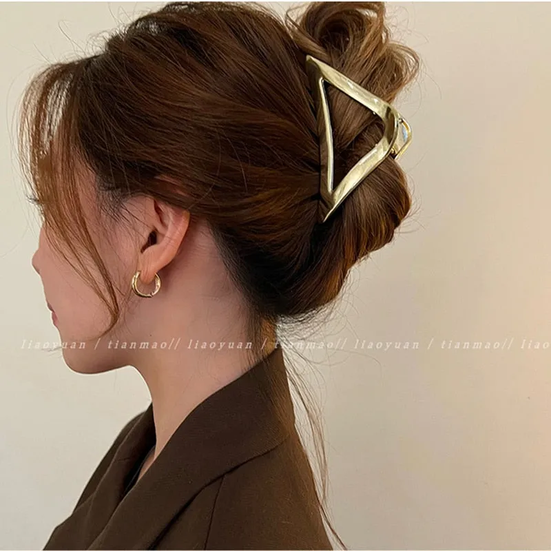 Gold S-Shaped Hairpin Set