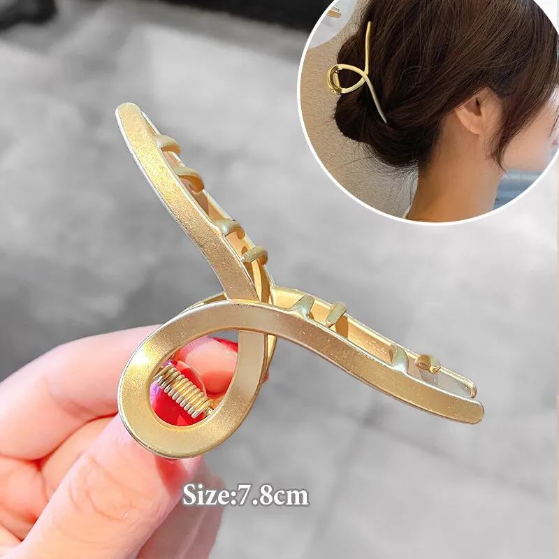 Gold S-Shaped Hairpin Set
