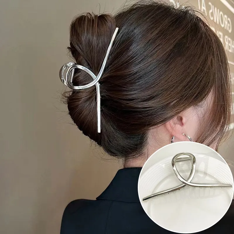 Gold S-Shaped Hairpin Set