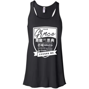 Grace Covers Me Flowy Racerback Tank
