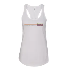Grateful Mahalo White Racerback Tank