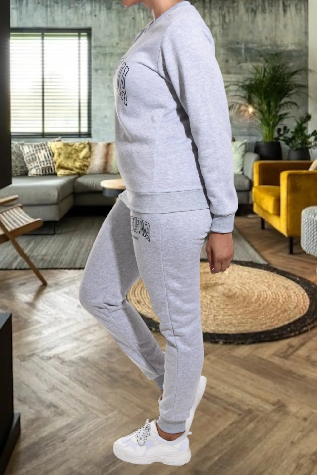 Grey California Fleece Tracksuit Set