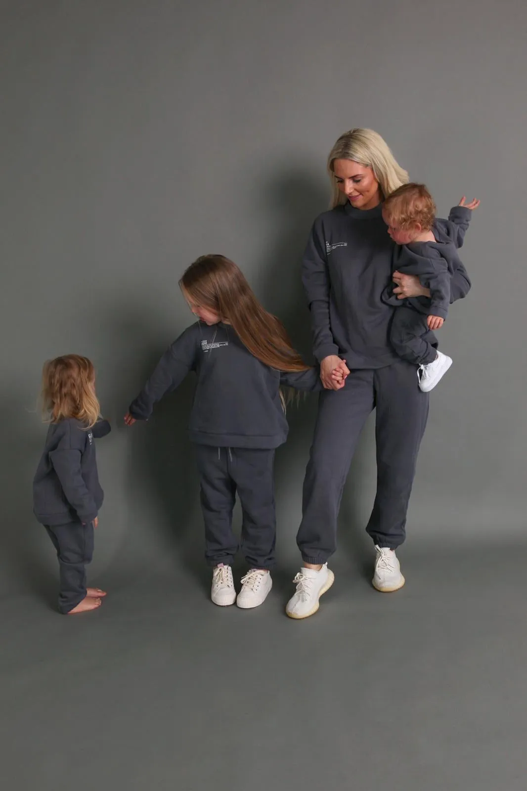 GREY ‘MINI’ slogan tracksuit - CHILD